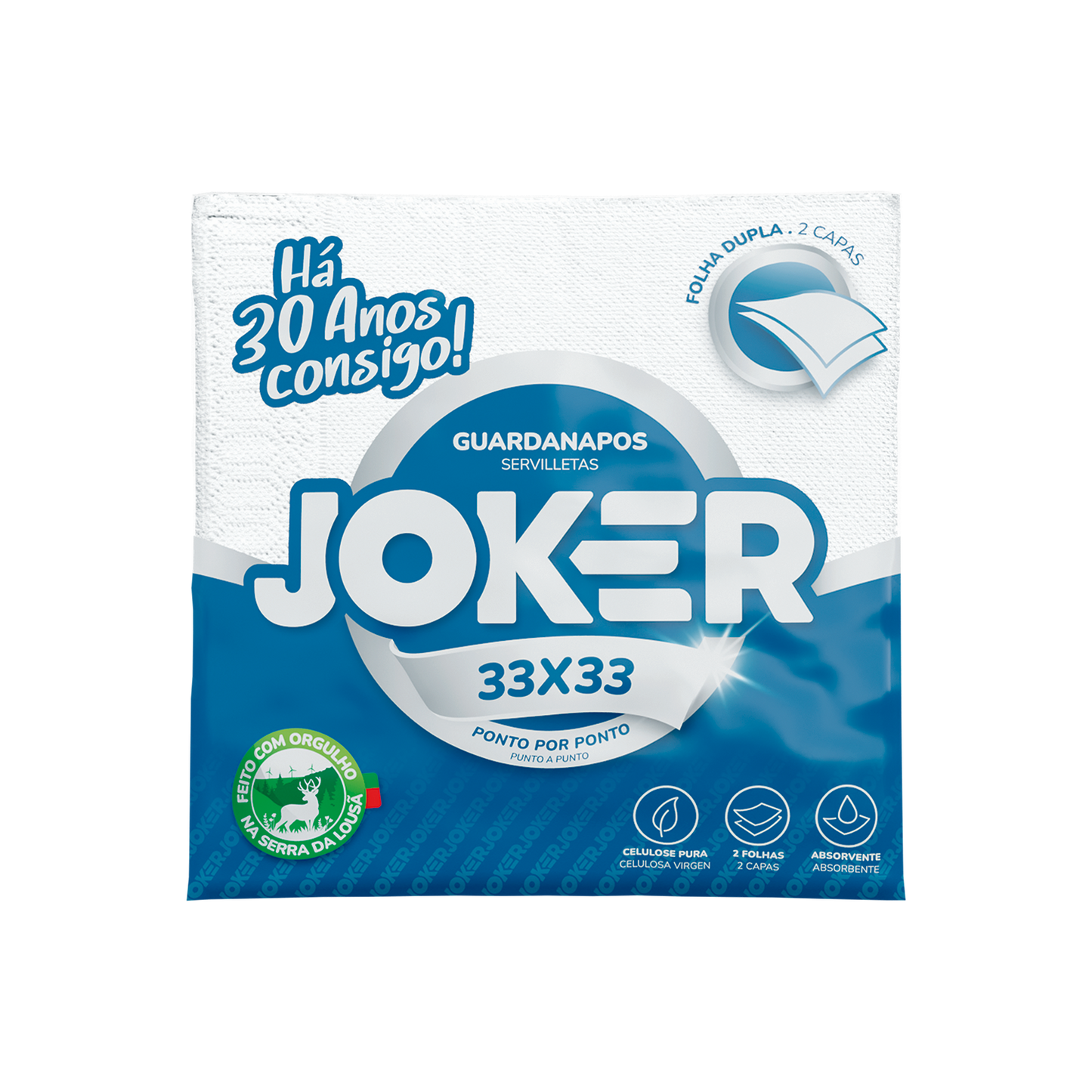 GUARDANAPO 33X33 PP JOKER M