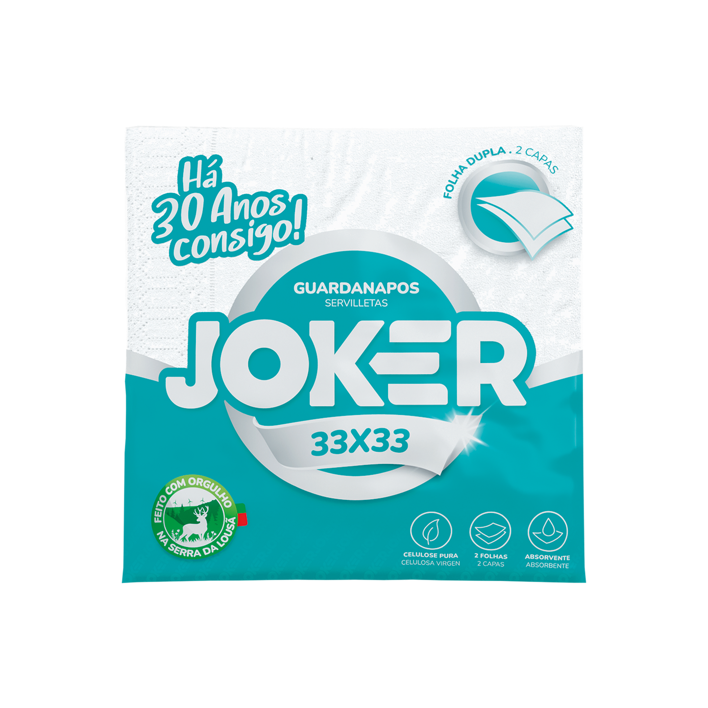 GUARDANAPO 33X33 2F JOKER