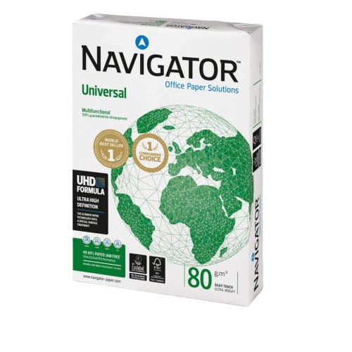 Papel Fotocópia Navigator A4 80g - Caixa 5 Resmas
