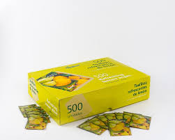 Toalhitas Refrescantes Limão x500 | Higiene rápida e frescura cítrica