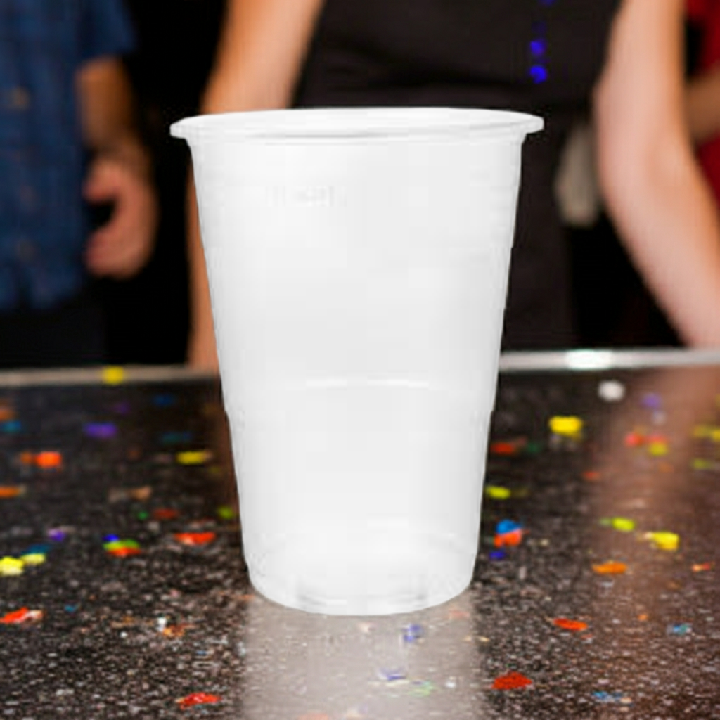 Copo Plástico 300cc descartável para bebidas frias com praticidade