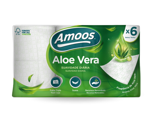 Descubra o Novo Amoos Aloe Vera: Suavidade e Frescura Em Cada Toque!
