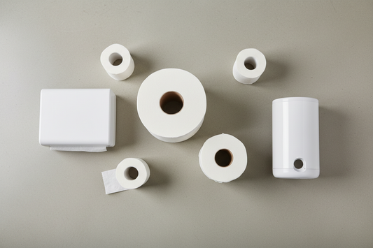 Papel higiénico profissional: jumbo vs. folha a folha — qual o sistema certo?