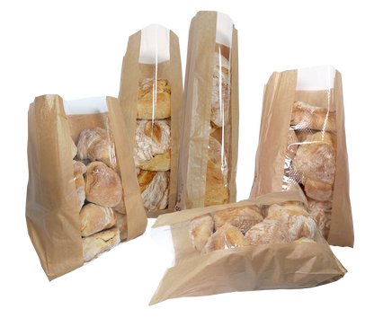 Saco de Papel para Pão com Janela