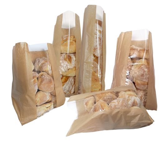 Saco de Papel para Pão com Janela