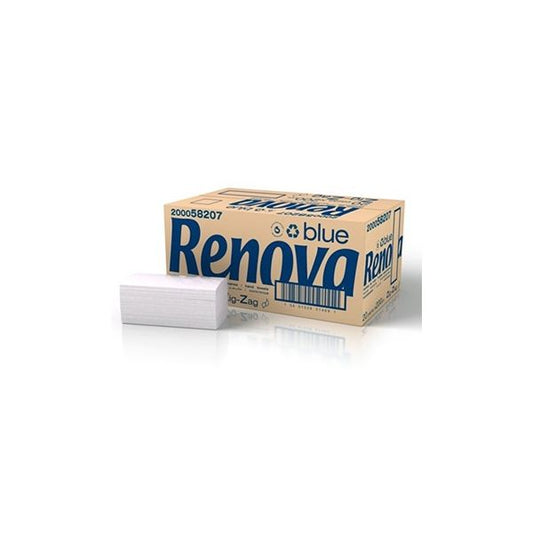 Toalhas Mãos Renova Blue 1F 21x22cm – Secagem Rápida e Económica