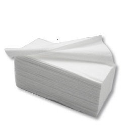 Toalha de Mão Zig Zag 21x22 Branco | Folha Dupla Resistente