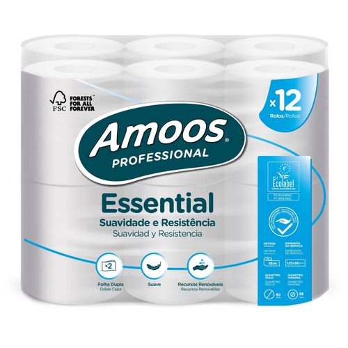 ESSENTIAL Profissional — Papel Higiénico Folha Dupla para Empresas Conforto