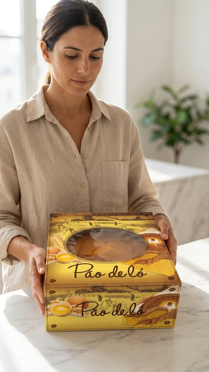 Caixa de Cartolina para Pão de Ló 28x28x11cm – Pack 50 Un.