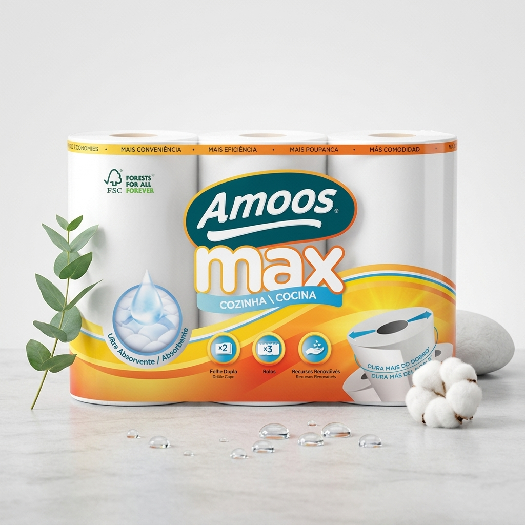 Rolo de Cozinha Amoos Max – 2 Folhas