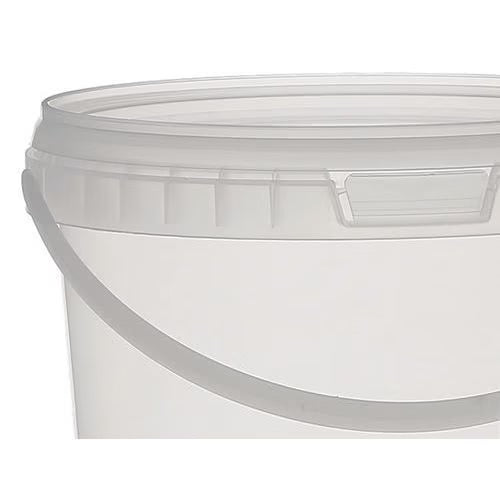 Balde Transparente 1L com Tampa e Asa – Armazenamento Seguro