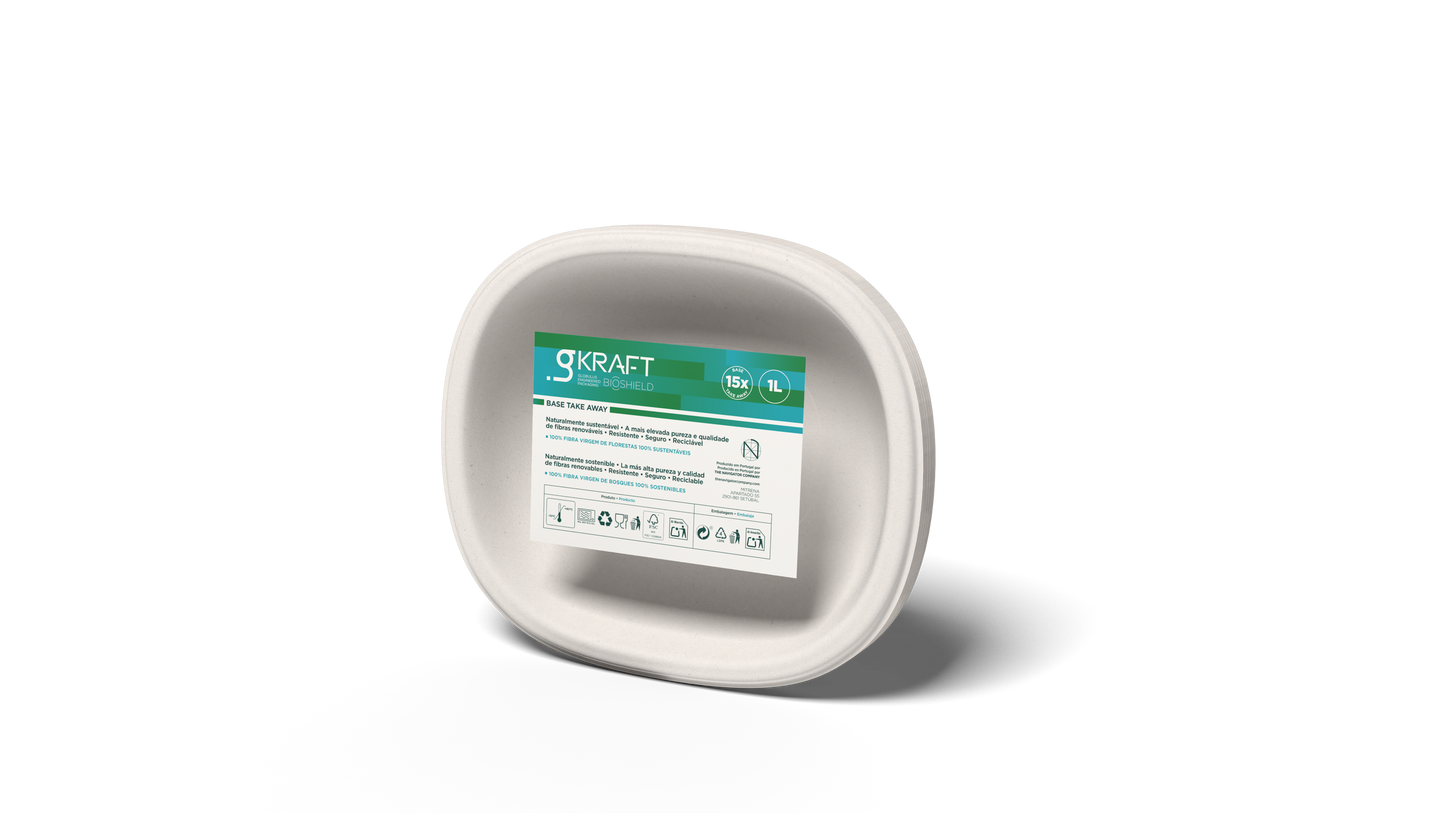 Embalagem Take Away Papel Gkraft – para viagem – resistente e sustentável