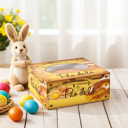 Caixa de Cartolina para Pão de Ló 28x28x11cm – Pack 50 Un.