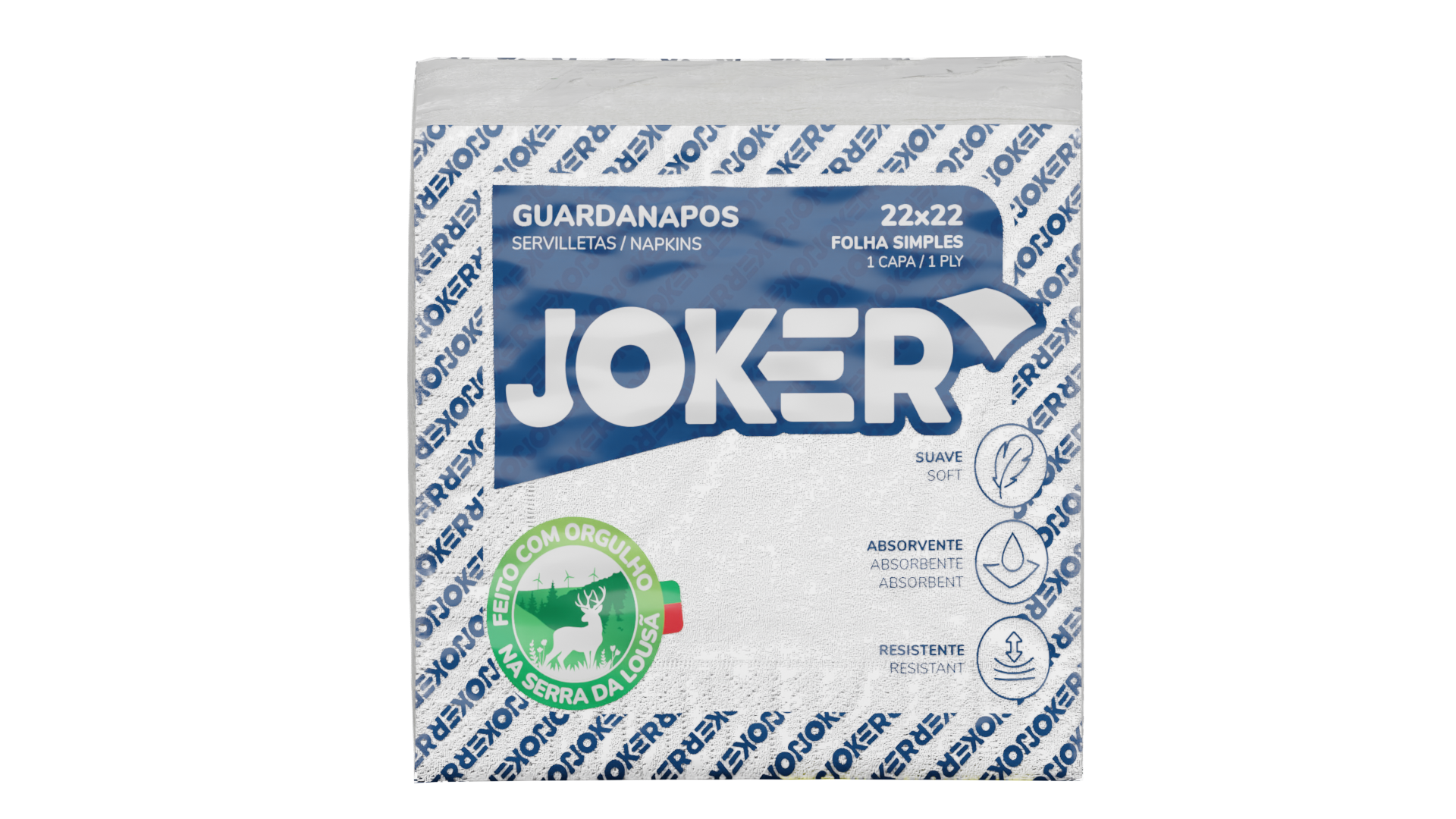 GUARDANAPO 22X22 1F JOKER