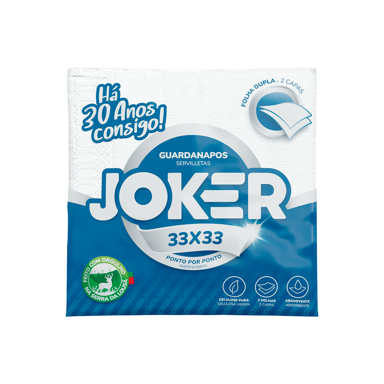 GUARDANAPO 33X33 PP JOKER M