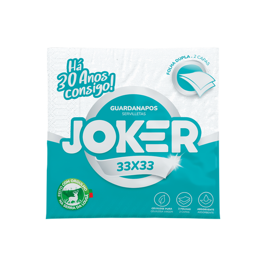 GUARDANAPO 33X33 2F JOKER 