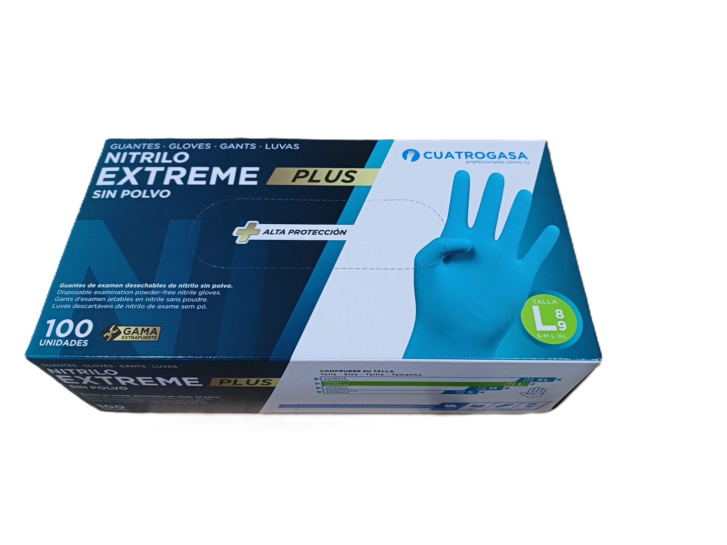 LUVA NITRILO EXTREME AZUL L