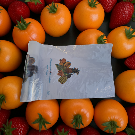 Rolo PEBD Impresso Fruta 1Kg — Embalagem prática e resistente