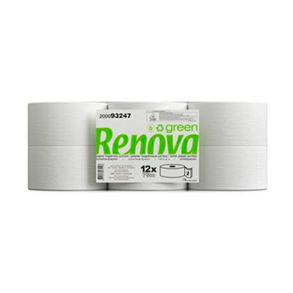 Papel Higiénico Jumbo Renovagreen 2F – Pack 12 Rolos