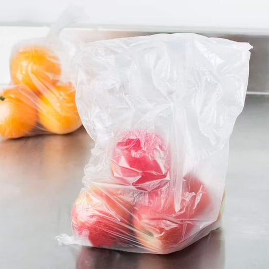 Rolo de Sacos Plástico Transparente PEAD 1kg — Resistência e Visibilidade