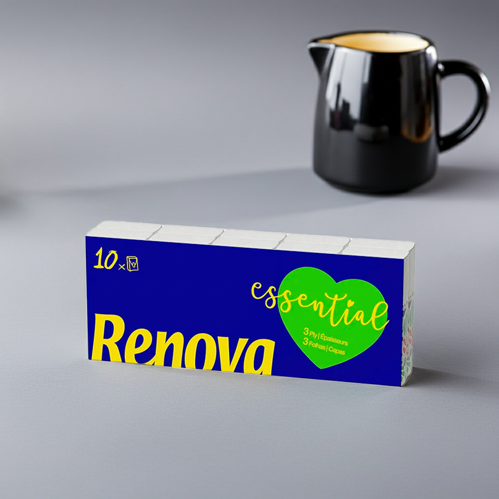 Lenços de Bolso Renova – Caixa 30 Packs x 10 Maços
