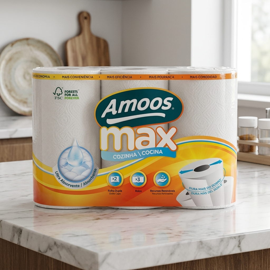 Rolo de Cozinha Amoos Max – 2 Folhas