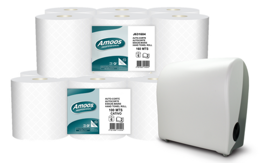 Papel Autocorte Amoos 6 Rolos — casas de banho — menos desperdício