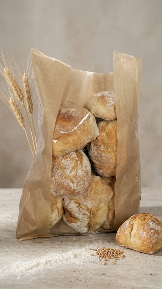 Saco de Papel para Pão com Janela