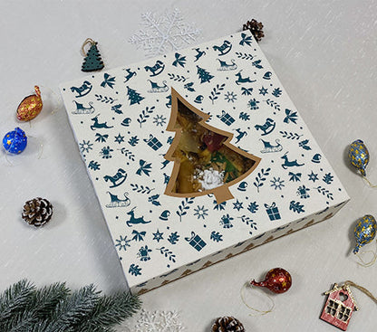 caixa de natal com janela