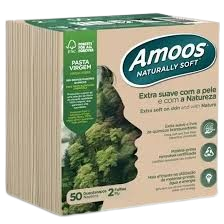 Guardanapo 40x40 Amoos Naturally Soft | Toque suave e alta absorção