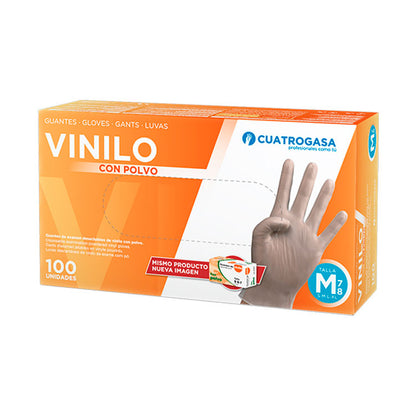 Luva Vinilo com Pó Ambidextra Leopack — Higiene e Conforto