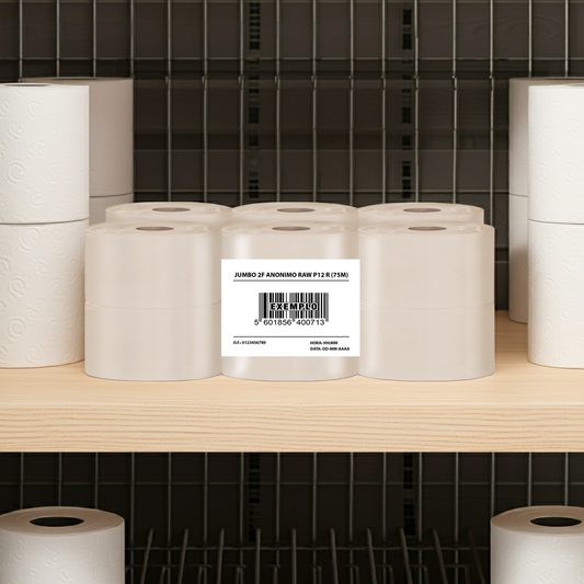 Papel Higiénico Jumbo Natural 12 Rolos — Económico e Ecológico