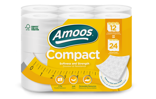 papel higienico domestico amoos compact 32m