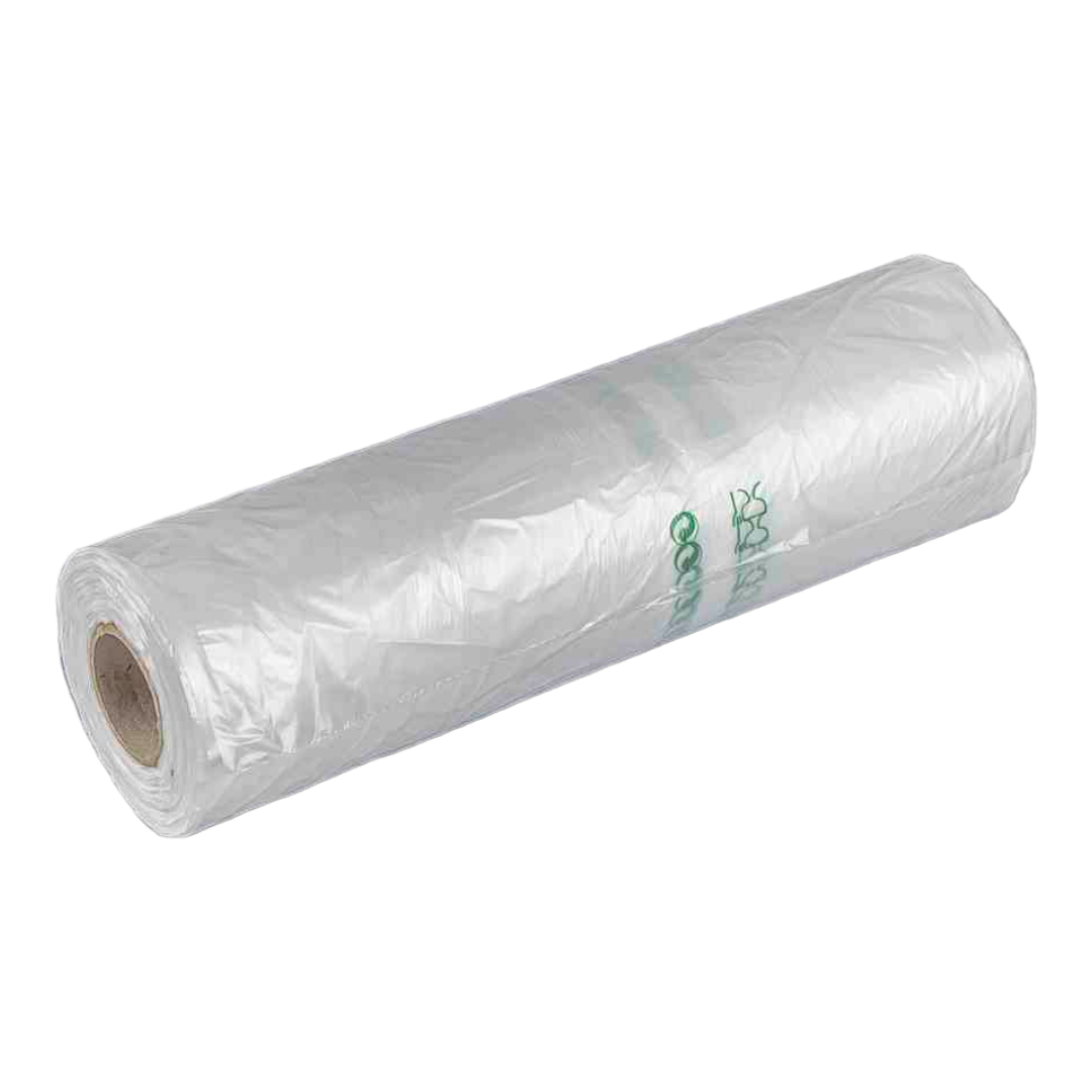 Rolo de Sacos Plástico Transparente PEAD 1kg — Resistência e Visibilidade