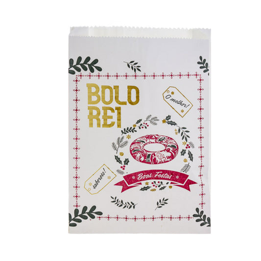 Saco Papel Bolo Rei 28x8x42cm — Resistência e Praticidade