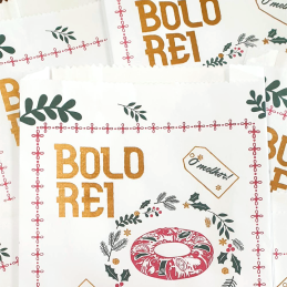 Saco Papel Bolo Rei 28x8x42cm — Resistência e Praticidade
