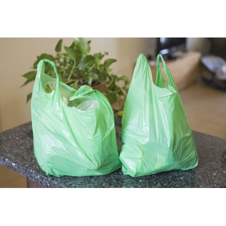 Saco de Alça Cor 100% Reciclado — Reforçado para Uso Comercial