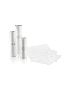 Saco Rolo PEAD 16My Transparente — Ideal para Frutas e Legumes