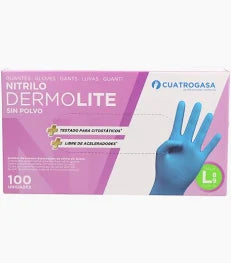 Luva Nitrilo Azul – Gama Dermolite
