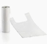 Saco de Alça em Rolo Branco — comércio diário — 100% reciclável